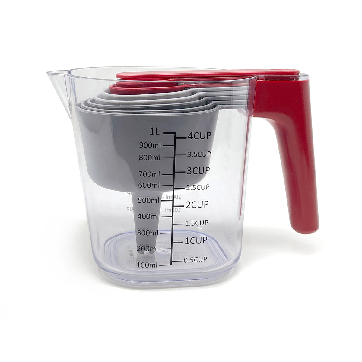  Norpro Set Stainless Steel 5 Piece Measuring Cup, One