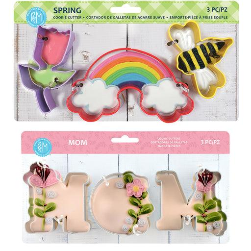 R&M International Spring and Mom Cookie Cutter Set