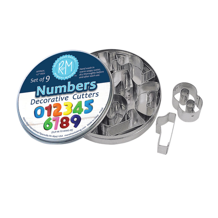 R&M International Numbers 18 Piece Cookie Cutter Set