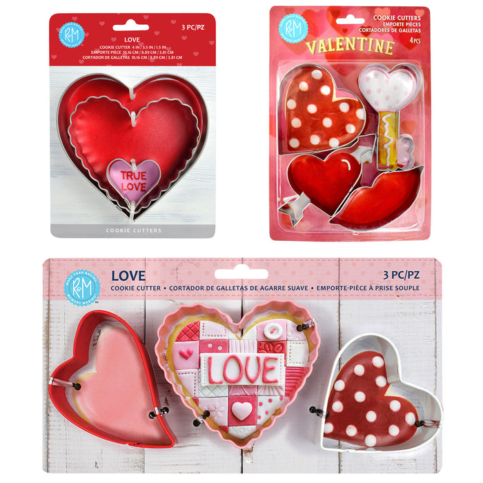 R&M International 9 Piece Love Cookie Cutter Set