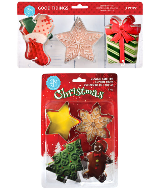 R&M International 7 Piece Christmas & Good Tidings Cookie Cutter Set