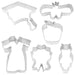 R&M International 9 Piece Graduation Cookie Cutter Bundle