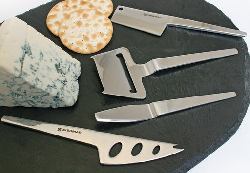Swissmar 4 Piece Slim-Line Cheese Knife Set