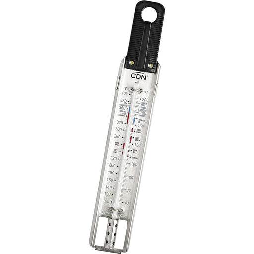 CDN ProAccurate Candy and Deep Fry Ruler Thermometer, Stainless Steel