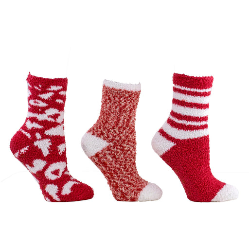 Aromasoles Essential Oil Infused Warm Cozy Slipper Socks, 3 Pack, Vanilla & Shea