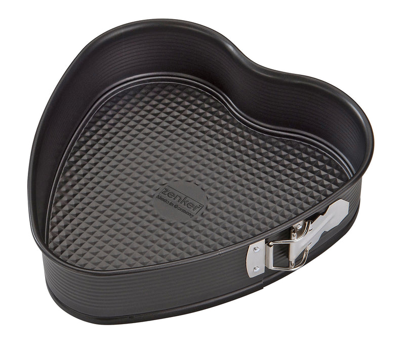 Zenker Nonstick 11-Inch Heart Shaped Springform Pan, Black