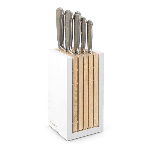 Wusthof Classic 8 Piece Knife Block Set, Velvet Oyster