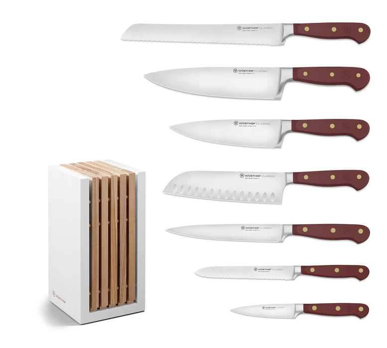 Wusthof Classic 8 Piece Knife Block Set, Tasty Sumac