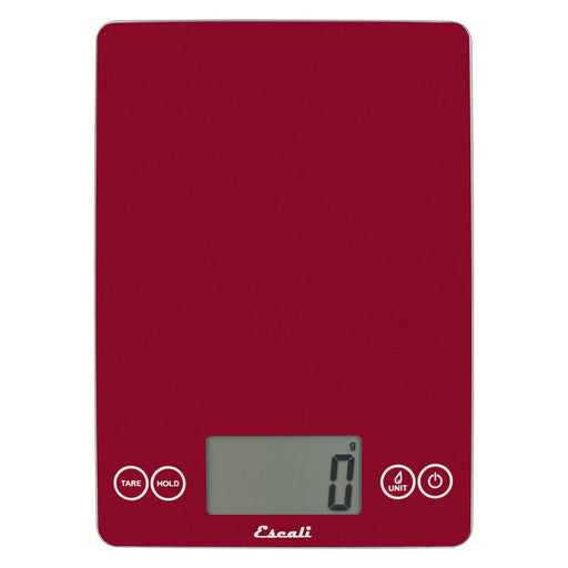 Escali Arti Glass 15 lb Digital Kitchen Scale, Rio Red Rock