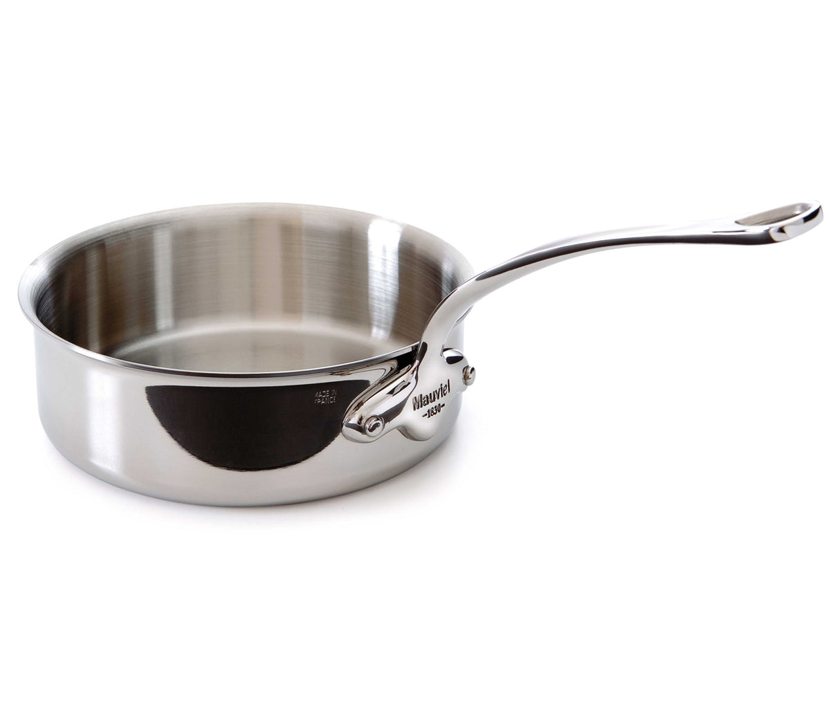 Mauviel 1830 M'Cook 5-Ply Sauce Pan With Lid, Cast Stainless Steel Handle,  3.4 Qt. - Cooks