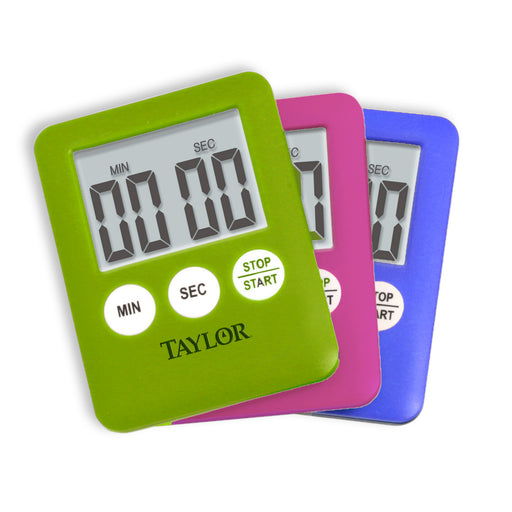 Taylor Mini Digital Kitchen Timer, Assorted Colors