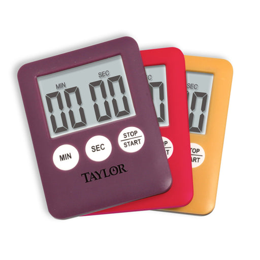 Taylor Mini Digital Kitchen Timer Assorted Colors