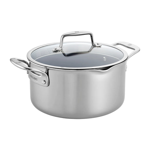 Zwilling Clad CFX 6-qt Stainless Steel Ceramic Nonstick Dutch Oven