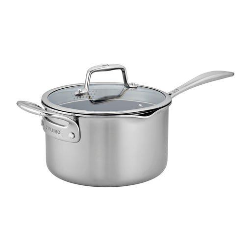 Zwilling Clad CFX 4-qt Stainless Steel Ceramic Nonstick Saucepan