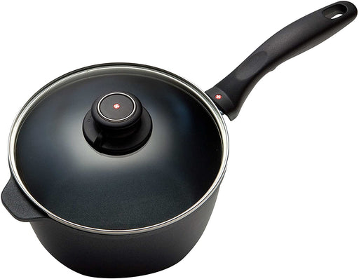 Swiss Diamond Nonstick Induction Saucepan With Lid, 2.2 Quart