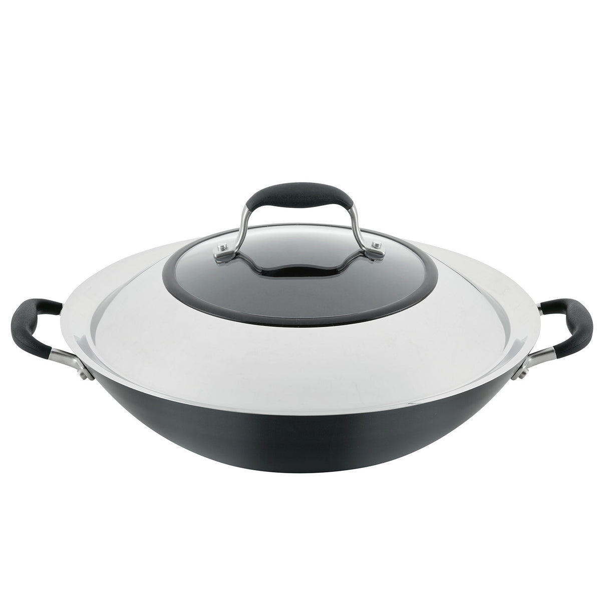  Anolon Advanced Home Hard-Anodized Nonstick Ultimate Pan/Saute  Pan, 12-Inch (Onyx): Home & Kitchen