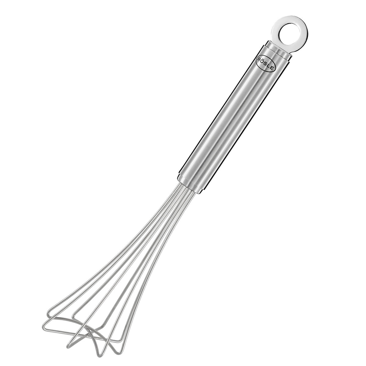 Rösle Uniquely-Shaped Gourmet Whisk, 11 in. - Robust Loops and Beveled Shape