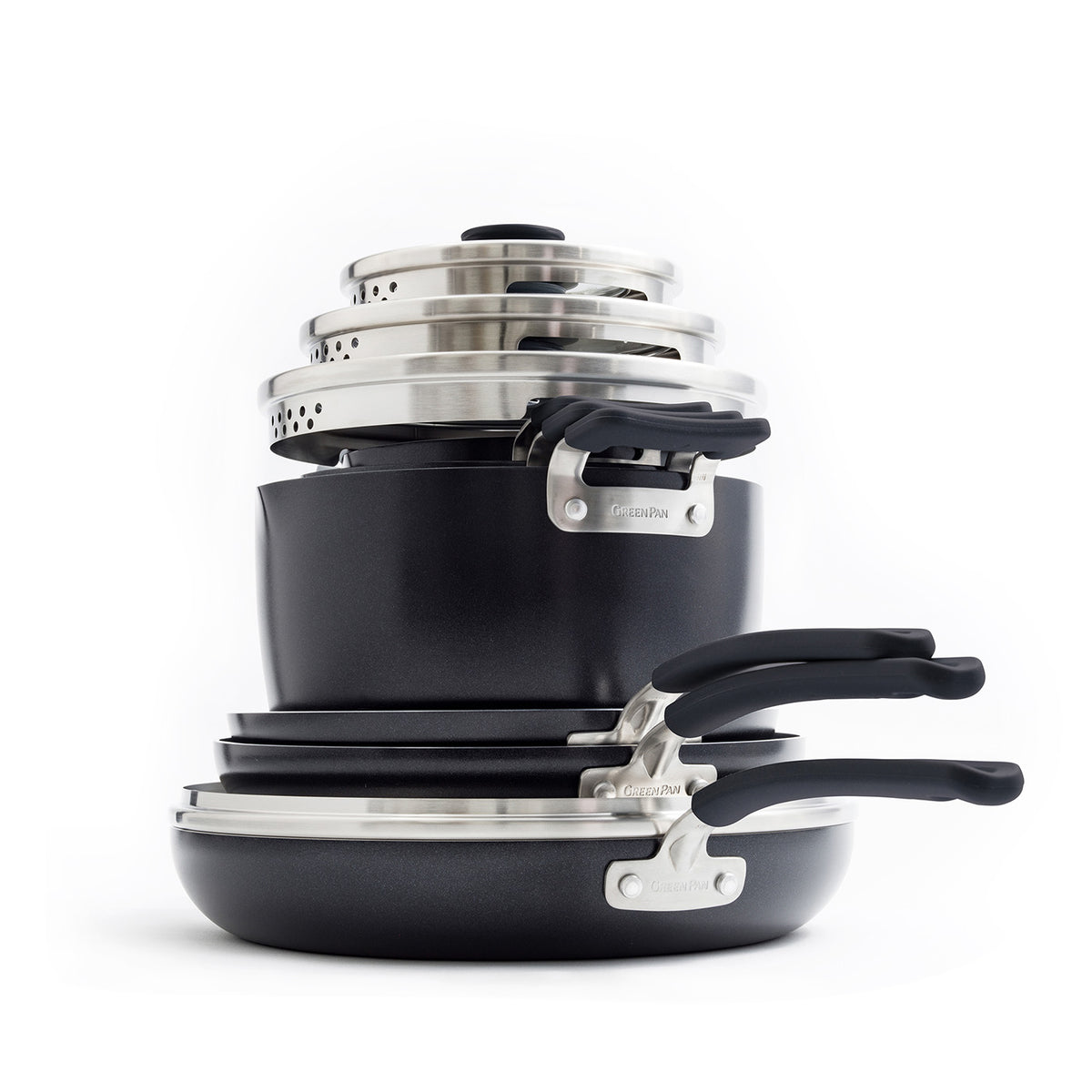  GreenPan Levels Stackable Hard Anodized Healthy