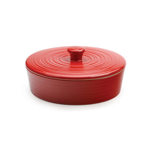 RSVP Tortilla Warmer Stoneware Tortilla Warmer,  8-Inch, Red