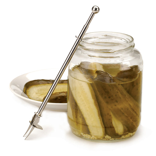 RSVP Endurance Stainless Steel Long-Reach Pickle Fork